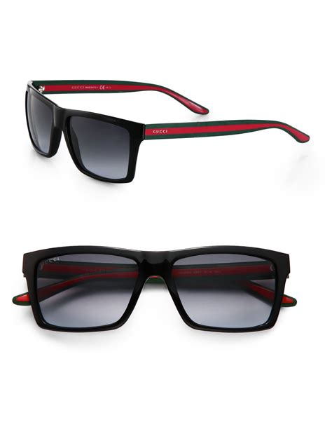 gucci color block sunglasses|Gucci black sunglasses for men.